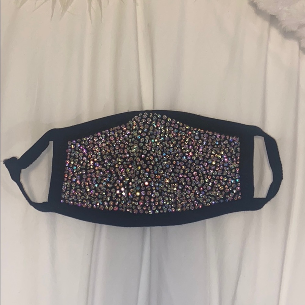 Rhinestone Face Mask